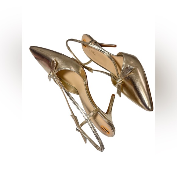 Nine West Shoes - Nine West Womens Rands S3 Pointy Toe Pumps Straps Pull On Synthetic Sz 11 NWOB